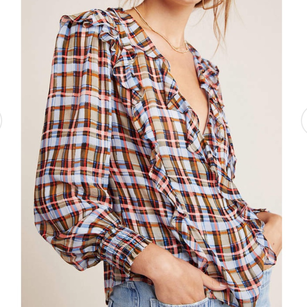 Maeve Laila Ruffled Blouse - Picture 2 of 4